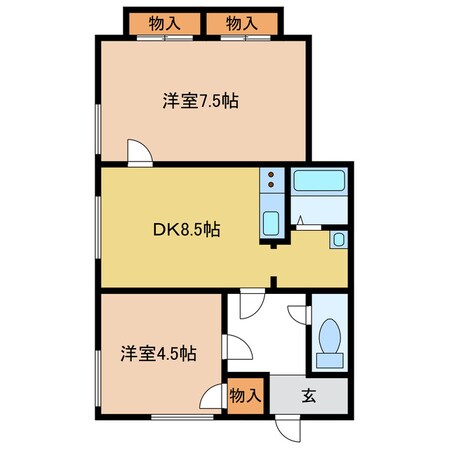 高富後藤様貸家　A棟の物件間取画像